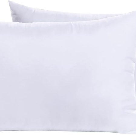 Set of 2 Throw Pillow Inserts Premium Pillow Stuffer Rectangle Form for Decorative Cushion Bed Couch Sofa 12x20 Inch