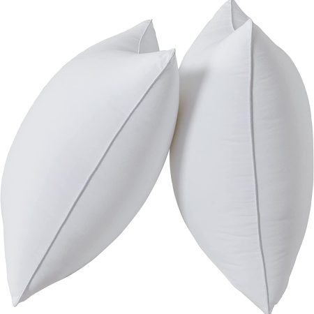 18 x 18 Pillow Inserts Set of 2 White Throw Pillow Inserts with Soft Polyester Cover - Rectangle Square Interior Sofa Pillow Inserts Decorative Pillow Insert White Couch Pillow