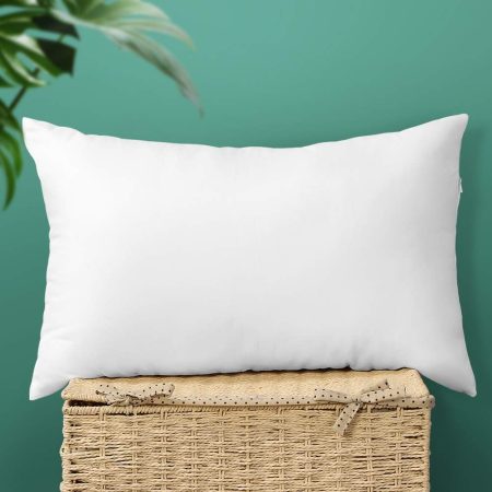 12x20Inch Throw Pillow Inserts, Set of 1 Rectangle Form Cushion Stuffers for Couch, Sofa, Bed - Indoor Decorative Pillows Inserts