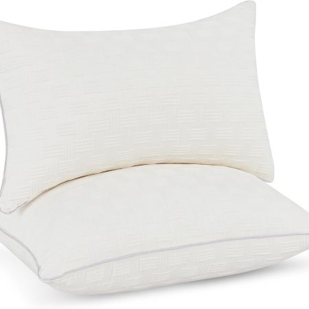 12x20 Pillow Insert Set of 2 - Firm and Fluffy Lumbar Pillow Inserts, Rectangle Interior Sofa Pillow Inserts, Decorative Pillow Insert Pair - Beige Couch Pillow