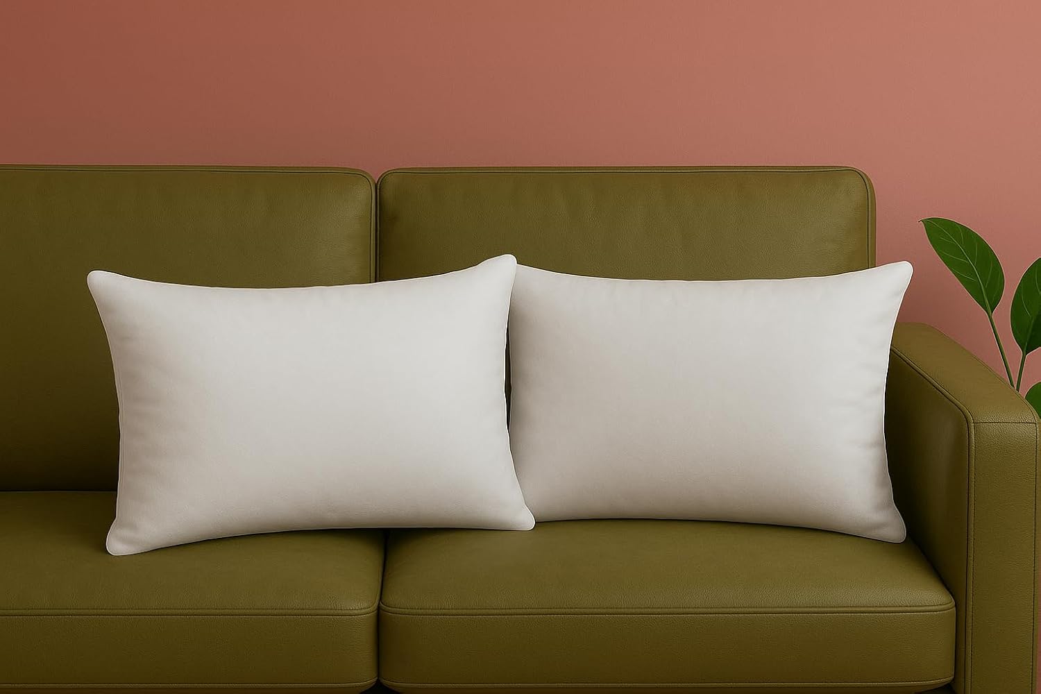12x20 Throw Pillow Insert (Pack of 2, White), Bed and Couch Pillows Stuffer Hypoallergenic, Lumbar Support Decorative Home Outdoor Pillow Filler (Non Woven, 2 Pack)